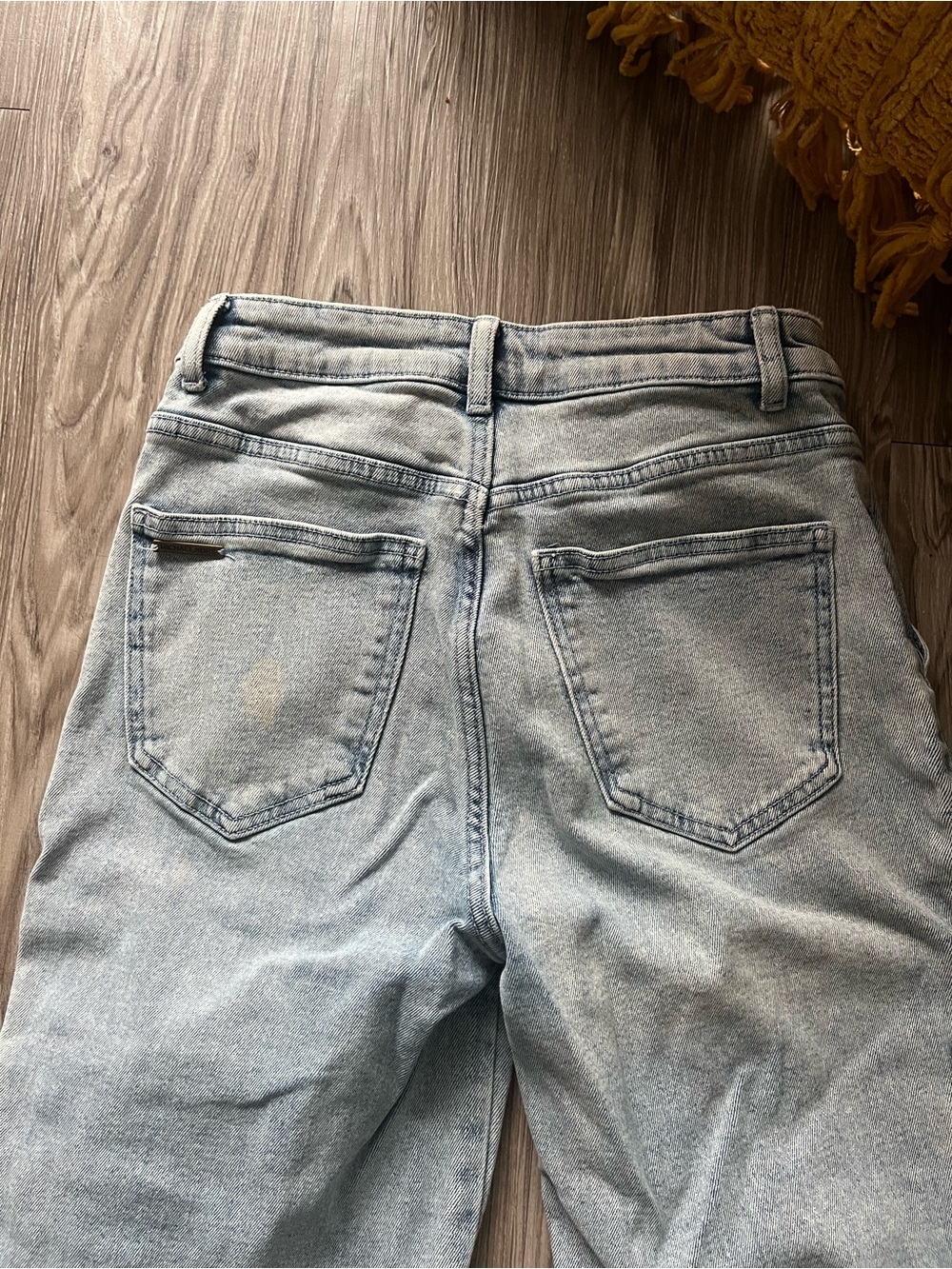 Michael Kors Light Wash Denim Cargo Pants - Light Blue - Picture 7 of 8